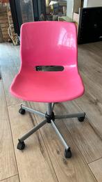 SNILLE roze aanpasbare bureaustoel IKEA, Comme neuf, Chaise de bureau, Rose, Enlèvement ou Envoi