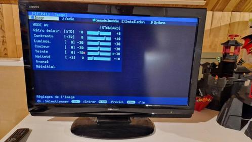 Télévision SHARP AQUOS HD 32''/pouces avec télécommande, Audio, Tv en Foto, Televisies, Gebruikt, LCD, 40 tot 60 cm, HD Ready (720p)