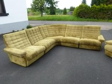 vintage space age groen modulares sofa couch 6-delig