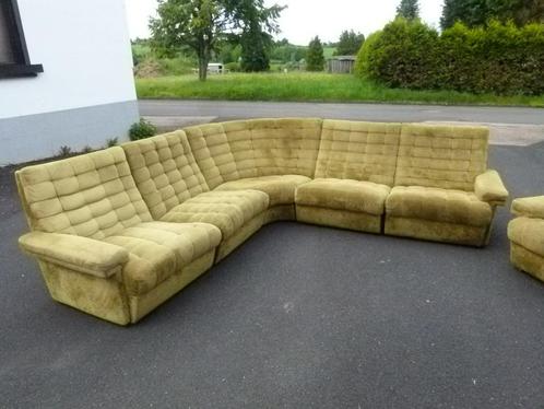 vintage space age groen modulares sofa couch 6-delig, Collections, Rétro, Maison et Meubles, Enlèvement