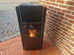 Pelletkachel Palazzetti 13.6 kw met 2 extra kanalen, Huis en Inrichting, Kachels, Ophalen, Gebruikt, Overige brandstoffen, Pelletkachel