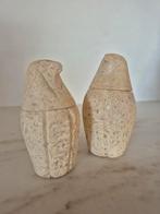 2 Egyptische canopen in albast, Ophalen of Verzenden