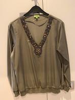 Khaki blouse K-design maat XS, Ophalen of Verzenden, Zo goed als nieuw, Maat 34 (XS) of kleiner