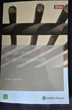Kluwer fiscaal straf en strafprocesrecht 2024 nieuw, Ophalen of Verzenden, Nieuw, Hoger Onderwijs, Johan Speecke