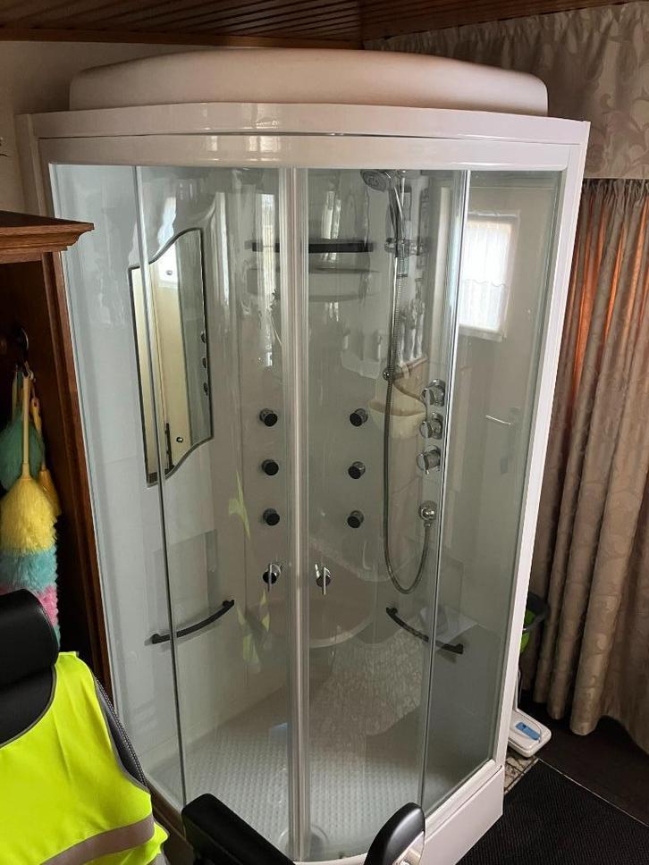 Douchecabine Kwartrond 90x90, Doe-het-zelf en Bouw, Sanitair, Zo goed als nieuw, Douche, Ophalen