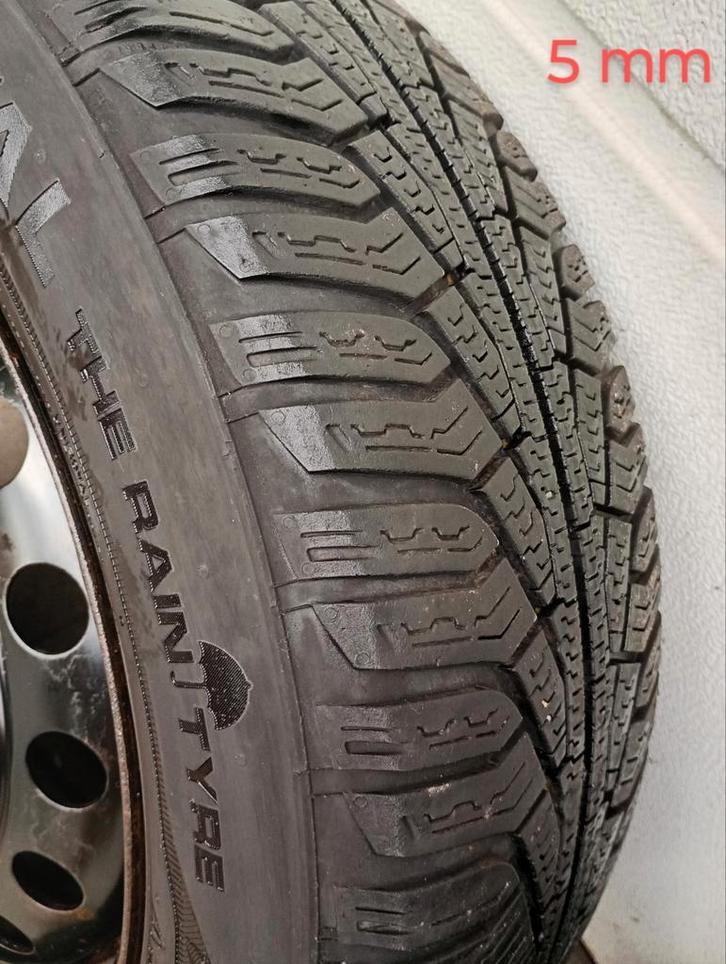 4 Uniroyal all season banden 205 55 R16 2x 5mm en 2x 3 mm !, Auto-onderdelen, Banden en Velgen, Band(en), All Season, 16 inch