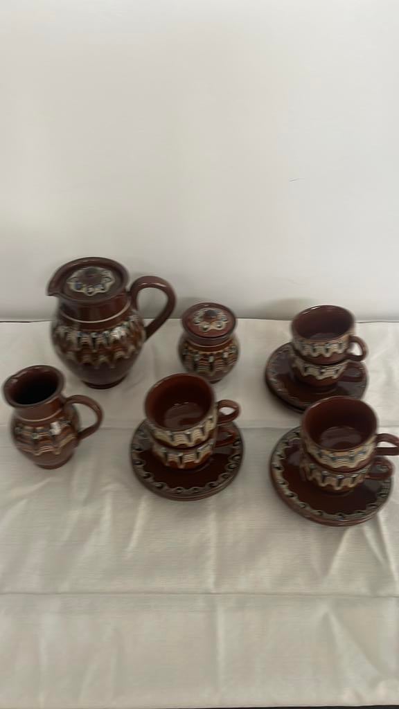 Mokka servies, Ophalen