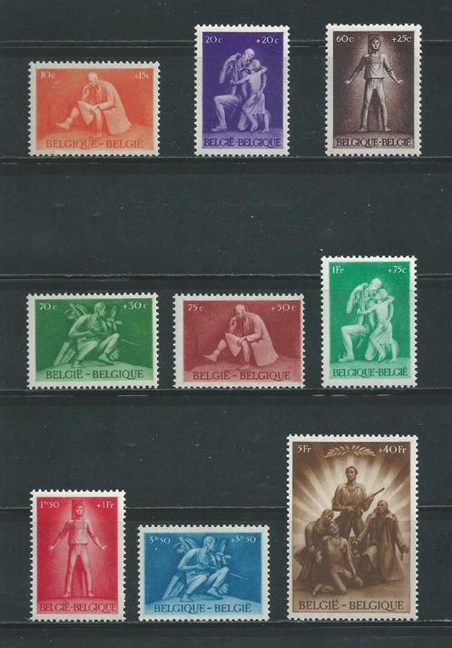 België 1945 - OCB 701/09 Côte 5,50 - Postfris - Lot Nr. 43, Postzegels en Munten, Postzegels | Europa | België, Postfris, Frankeerzegel