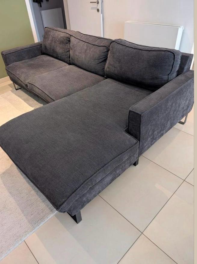 Divan gris anthracite, Maison & Meubles, Canapés | Coins salons complets, Comme neuf, Enlèvement