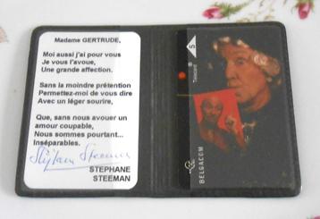 carte de téléphone Belgacom - Stéphane Steeman - Gertrude 