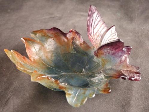 Pâte de verre vide poche - Daum Nancy, Antiek en Kunst, Antiek | Glaswerk en Kristal, Ophalen of Verzenden