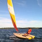 Laserboot met aanhanger, Watersport en Boten, Open zeilboten, Ophalen, Geen motor, Gebruikt, Laser