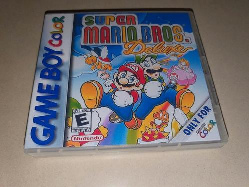 Super Mario Bros. Deluxe Game Boy Color GBC Game Case, Games en Spelcomputers, Games | Nintendo Game Boy, Zo goed als nieuw, Verzenden