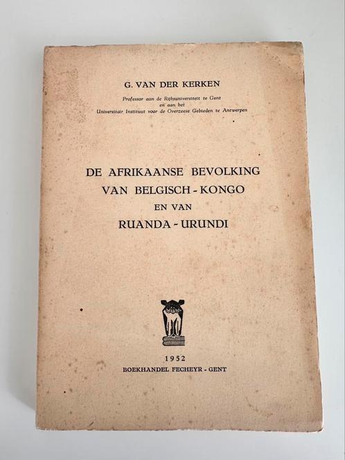 Antropologisch boek bevolking Congo 1952 van Antropoloog, Antiek en Kunst, Kunst | Niet-Westerse kunst, Verzenden