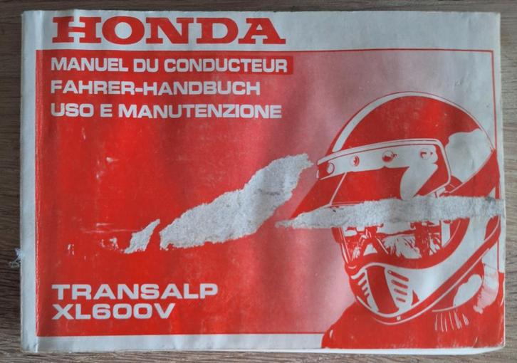 Originele Honda Transalp XL600V Handleiding (FR/DE/IT), Motoren, Handleidingen en Instructieboekjes, Honda, Ophalen of Verzenden