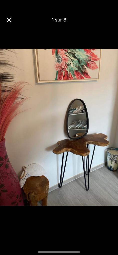 Deco maison, Huis en Inrichting, Tafels | Sidetables, Zo goed als nieuw, Teakhout, Ophalen