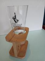 Mooi glazen karakter van HORN DU BOIS DES PENDUS in wit, Verzamelen, Biermerken, Ophalen of Verzenden, Zo goed als nieuw, Glas of Glazen