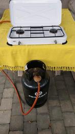 Kampeerspullen elektrische BBQ, elektrische radiator,  licht, Ophalen, Zo goed als nieuw