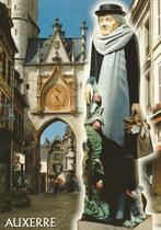 AUXERRE -  Horlogetoren + Standbeeld Marie Noél, Verzamelen, Postkaarten | Buitenland, Frankrijk, Gelopen, Verzenden, 1980 tot heden