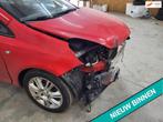 Opel Corsa 1.2-16V Enjoy voor schade!, Autos : Divers, Voitures accidentées, Boîte manuelle, Hatchback, Rouge, Essence