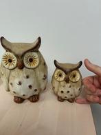 Deux hiboux - terre cuite fine et peints, Collections, Enlèvement, Utilisé