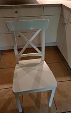 4 stoelen IKEA model INGOLF, Huis en Inrichting, Ophalen, Gebruikt, Wit, Vier