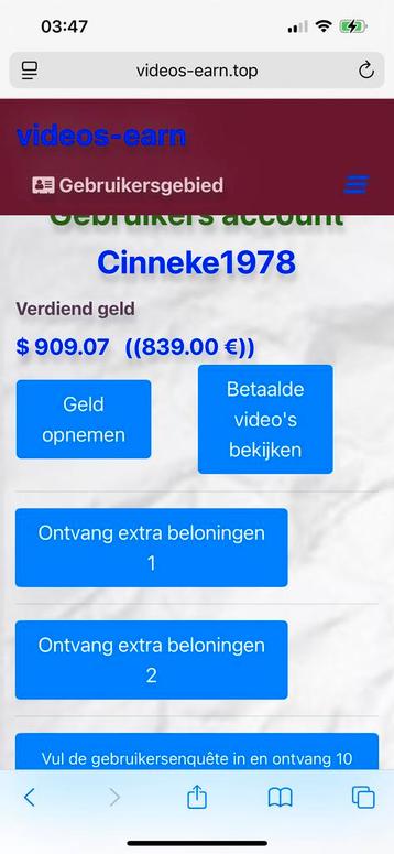 Geen verkoop maar fantastische verdiensten beschikbaar voor biedingen