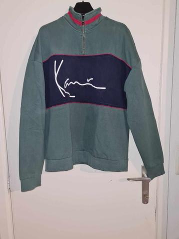 Beau sweat vert de marque Karl Kani, taille L disponible aux enchères