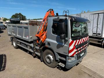 DAF CF 250 Kipper + Kraan Atlas-Terex 92.2-A2 / ! KM 91949 O beschikbaar voor biedingen