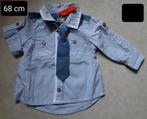 Hemd met das maat 68 Nieuw, Kinderen en Baby's, Babykleding | Maat 68, Ophalen of Verzenden, Nieuw, Jongetje, Overhemdje of Bloesje