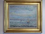 Prachtig impressionistisch zeezicht schilderij, Antiek en Kunst, Ophalen of Verzenden