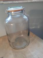 glazen pot met beugelsluiting - hoogte 29 cm, Huis en Inrichting, Ophalen of Verzenden, Zo goed als nieuw, Glas, Overige typen