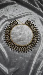 Kralenwerk. Handgemaakt. Halsketting., Bijoux, Sacs & Beauté, Colliers, Comme neuf, Or, Enlèvement, Réglable