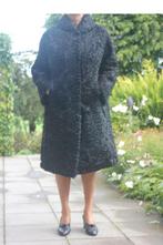 Très beau manteau en fourrure astrakan, Enlèvement, Comme neuf, Taille 42/44 (L), Noir
