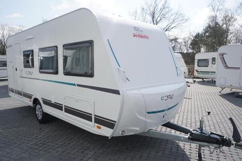 Nieuwe 6pers.Dethleffs met 2p bed, stapelbed, MTM 1360kg, Caravans en Kamperen, Caravans, Bedrijf, tot en met 6, Dethleffs, Dwarsbed