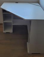 Stevig hoekbureau wit, Huis en Inrichting, Bureaus, Ophalen, Gebruikt, Bureau