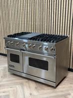 Viking Fornuis 121cm breed Inox + 2 GASOVENS, Elektronische apparatuur, Fornuizen, Ophalen of Verzenden, Grill, Gas