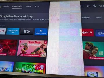 Philips 4K UHD LED Android TV 58 inch - met schermprobleem. beschikbaar voor biedingen
