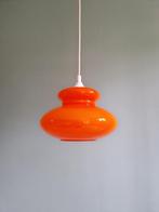 Space Age hanglamp in oranje opaline, 1960-70, Ophalen of Verzenden