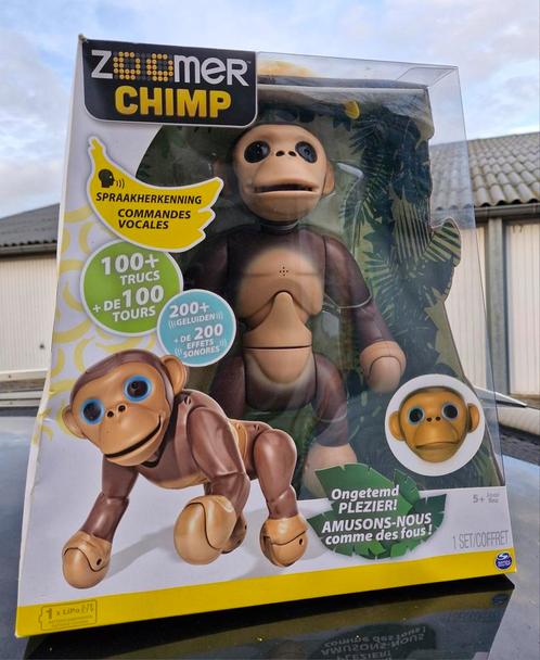 Zoomer interactieve robotchimpansee, Kinderen en Baby's, Speelgoed | Actiefiguren, Nieuw, Ophalen of Verzenden