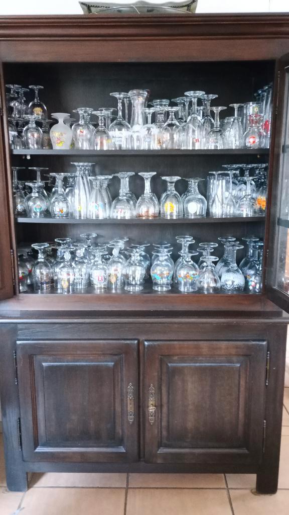 volledige eetplaats in donkere eik, Maison & Meubles, Salles à manger complètes, Utilisé, Enlèvement ou Envoi