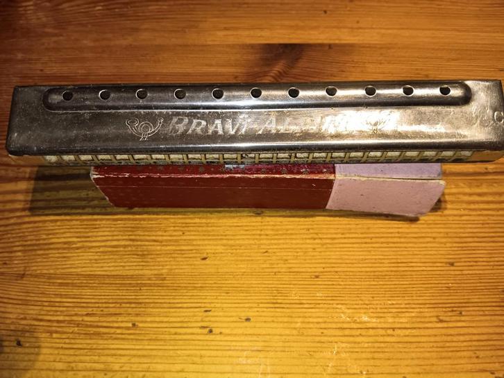 harmonica M.hohner made in germany vintage bravi alpini 1957, Muziek en Instrumenten, Blaasinstrumenten | Mondharmonica's, Gebruikt