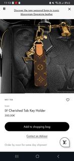 Louis Vuitton sleutelhanger, Bruin, Nieuw, Leder, Ophalen