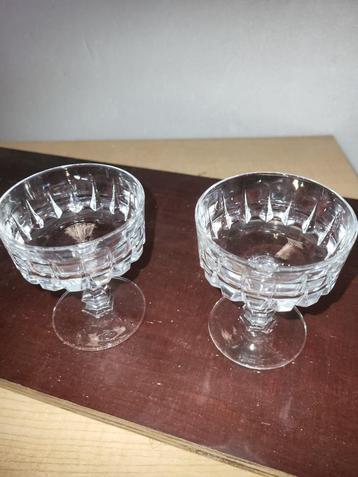 2 borrelglazen, Enlèvement ou Envoi, Comme neuf, Verres et Verres à shot