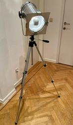 Vintage retro spot staande vloerlamp chroom, Ophalen, Gebruikt