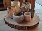 Decoratie/ theelichtjes, Huis en Inrichting, Woonaccessoires | Kandelaars en Kaarsen, Ophalen, Hout