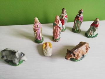 Kerststal figuren vintage, Verzamelen, Ophalen of Verzenden, Gebruikt