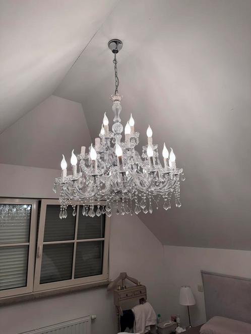 2 grote kroonluchters, Huis en Inrichting, Lampen | Kroonluchters, Zo goed als nieuw, Ophalen
