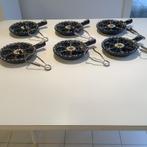 6 escargot borden met escargot tang., Antiek en Kunst, Ophalen