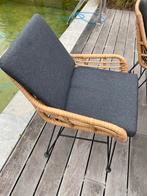 Wicker tuinstoelen 6x, Tuin en Terras, Ophalen, Gebruikt, Wicker
